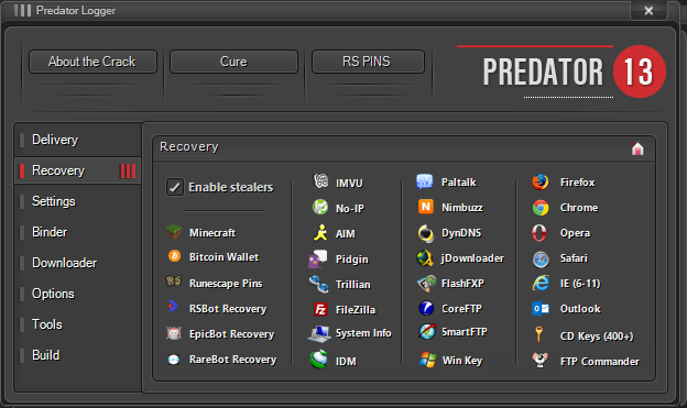 Logger паролей майнкрафт. Predator программа. Predator Stealer. Вин логгер.