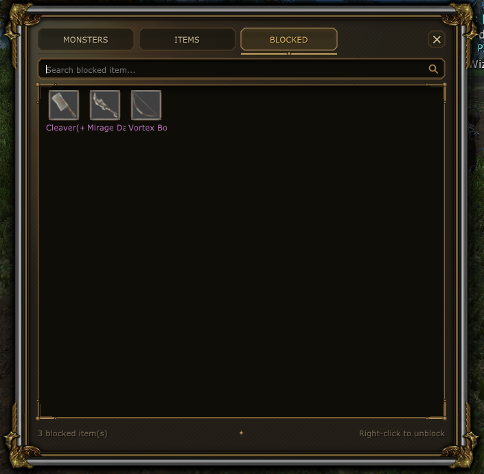 SexyKO Blocked Drop Listesi