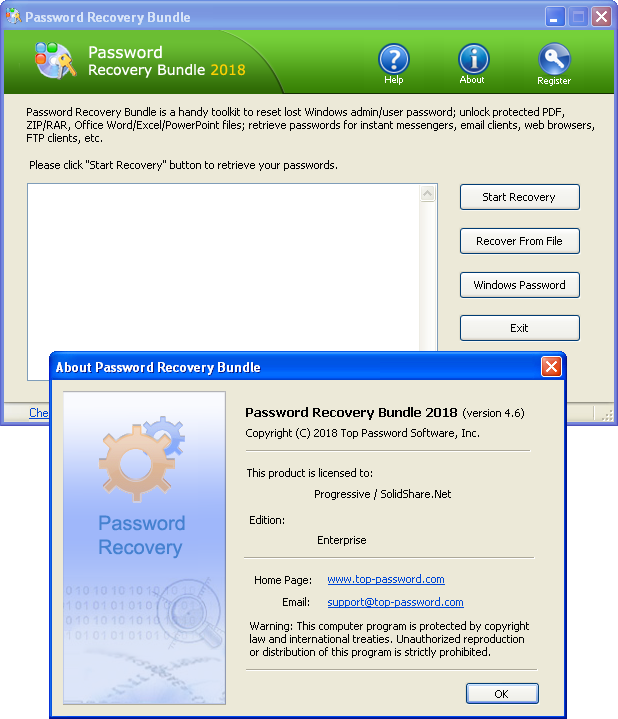 Password Recovery Bundle 2018 Enterprise 4.6 | Katılımsız