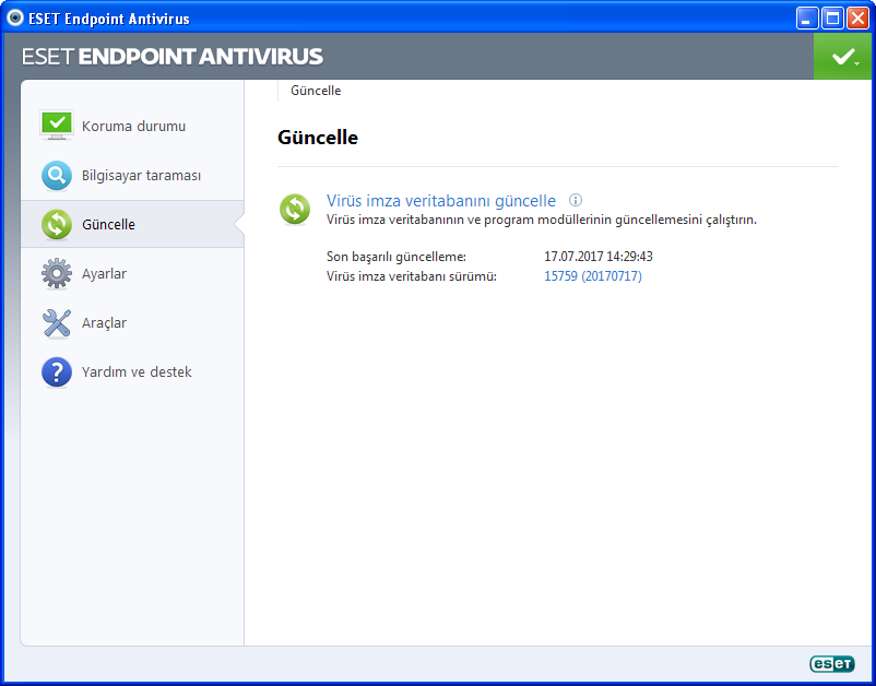 ESET Endpoint Antivirus 5.0.2271.1 TR | Katılımsız