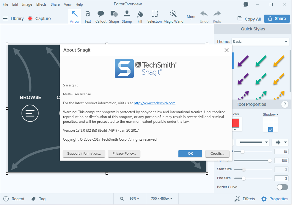 Snagit 13.1.0 Build 7494 Final | Katılımsız