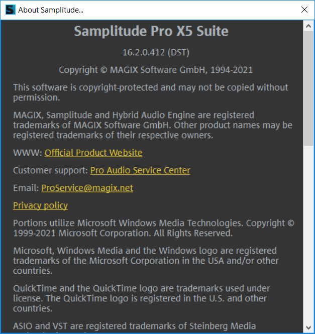 MAGIX Samplitude Pro X5 Suite 16.2.0.412 (x64) | Katılımsız