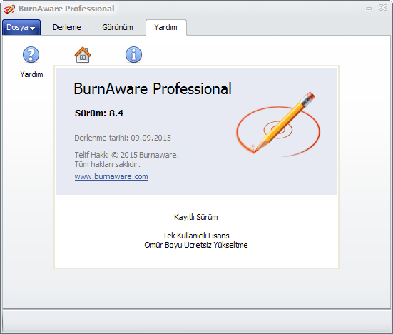 BurnAware Professional 8.4 | Katılımsız