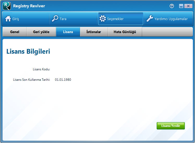 Registry Reviver 4.5.5.2 Final | Katılımsız