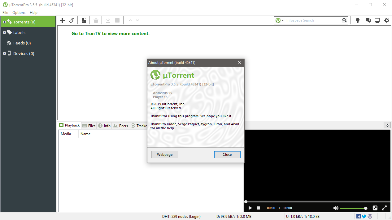 uTorrent Pro 3.6.0.46902 for mac download