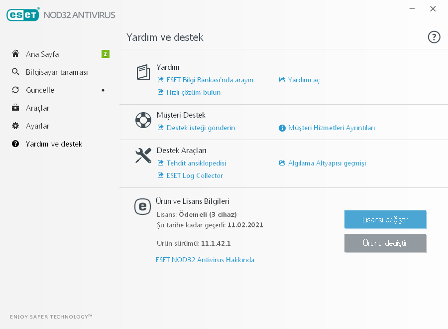 ESET NOD32 Antivirus 11.1.42.1 Final | Katılımsız