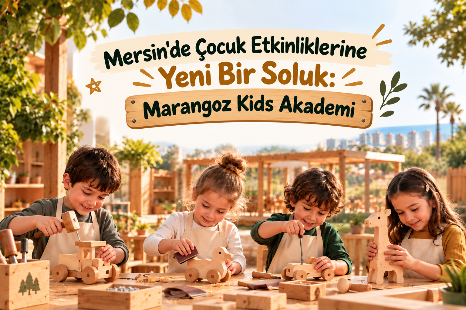 Mersin çocuk etkinliklerinde Marangoz Kids Akademi haberi